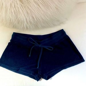 Navy Blue Hardtail Terry Short Shorts